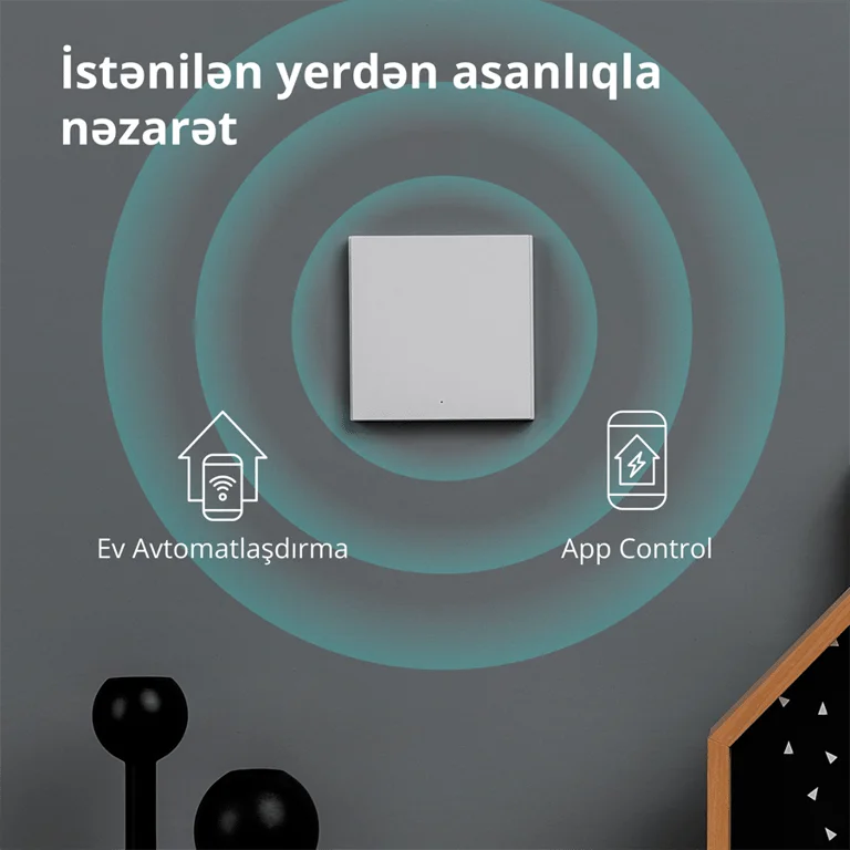 Смарт стенен ключ AQARA – WS-EUK01, ZigBee, 1 бутон, бял