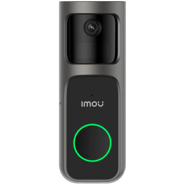 Видеозвънец IMOU 2S Kit, 3MP, Wi-Fi, 2K QHD, 5000mAh батерия, нощно виждане, 8x цифров зуум, AI засичане на движение, USB-C, Chime Wi-Fi разширител