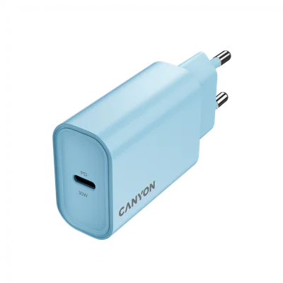 CANYON charger OnCharge 30CL Max Power 30W 1xPD EU Light Blue
