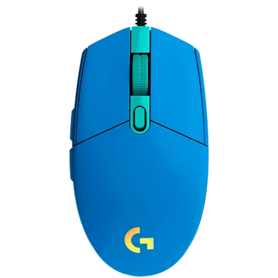 Геймърска мишка Logitech G102 LIGHTSYNC, 8000 dpi, 6 бутона, син