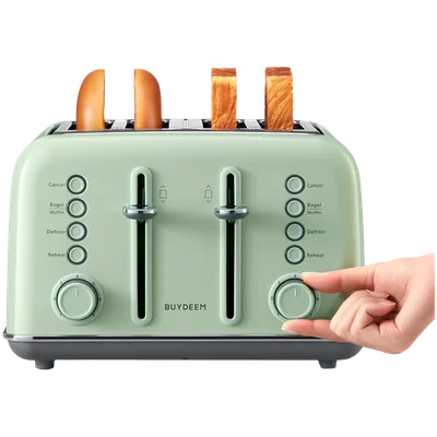 Тостер BUYDEEM DT640E, 4 филии, Cozy Greenish
