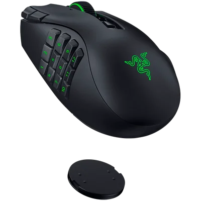 Гейминг мишка RAZER – Naga V3 Pro, безжична и кабелна, Razer Focus Pro 50K, 50000 dpi, програмируеми бутони, черна