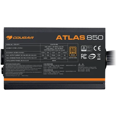 Захранване COUGAR GAMING ATLAS 650 650W 80 Plus Bronze ATX 3.1 черен