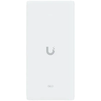 Ubiquiti UniFi 10G PoE+++ Adapter (90W), can power UniFi PoE+++ devices, reduce dependency on PoE switch power, and provide a Multi-Gigabit LAN connection, Contains RJ45 data input, AC cable with earth ground, and PoE+++ output