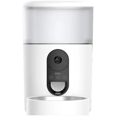 Умен дозатор за храна за домашни любимци IMOU, 2.5K HD, 360° изглед, Wi-Fi, бял