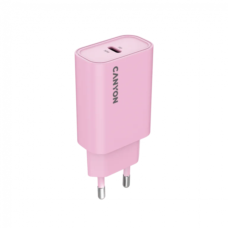 CANYON charger OnCharge 30CL Max Power 30W 1xPD EU Pink
