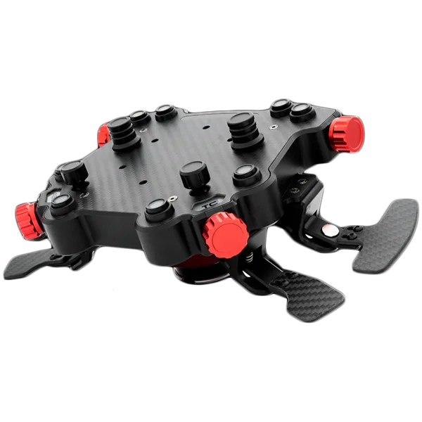 SIMAGIC GT1 Round Steering Wheel with GT Pro Hub(K)| Shifter & Clutch Paddles, Leather,QR70 Included. S207