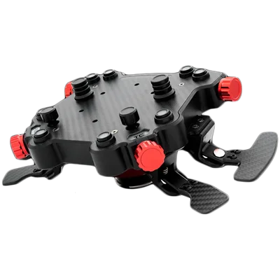 SIMAGIC GT1 Round Steering Wheel with GT Pro Hub(K)| Shifter & Clutch Paddles, Leather,QR70 Included. S207