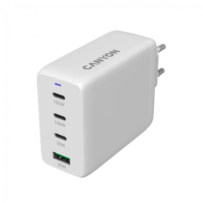 CANYON charger CU100ACC GaN 100W 3xPD 1xQC EU White