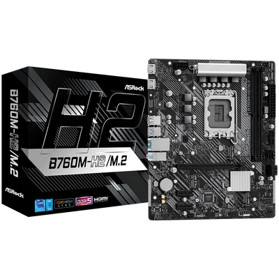 Дънна платка ASROCK – B760M-H2/M.2, Micro ATX, Socket 1700, DDR5