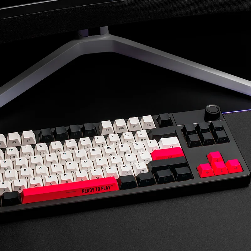 LORGAR KBP70TKLW, Wireless TKL Mechanical Gaming Keyboard Pro, Black/red, EN layout