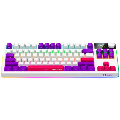 LORGAR Gaming Keyboard KBP70TKLW Pro Wireless White EN
