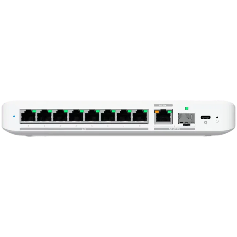 Суич UBIQUITI – UniFi Switch Flex 2.5G, 8x 2.5GbE RJ45, 1x 10GbE RJ45, 1x 10G SFP+
