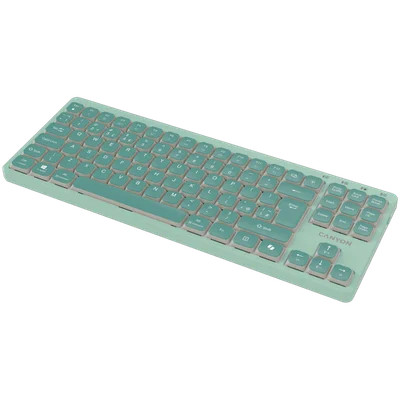Клавиатура CANYON OnType 10 механична TKL нископрофилна с кабел зелен