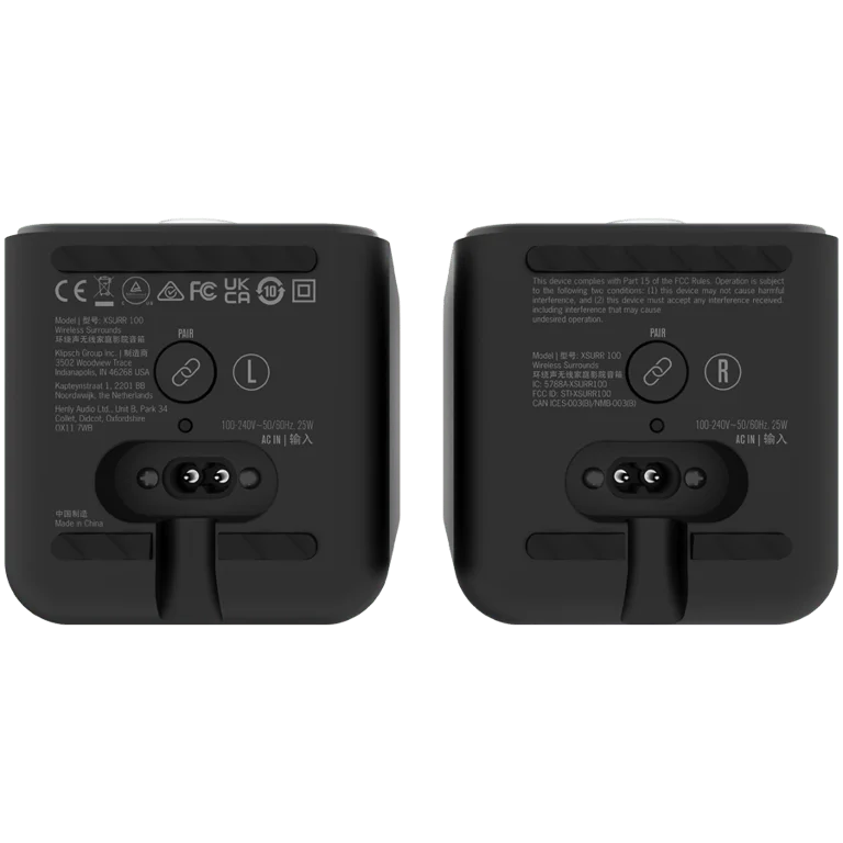 Klipsch Flexus SURR 100 Surround speakers for Flexus Core soundbars, black, pair