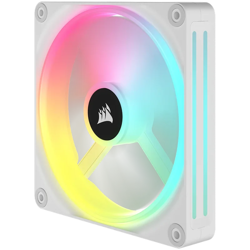 CORSAIR QX RGB Series, iCUE LINK QX140 RGB WHITE, 140mm Magnetic Dome RGB Fan, Dual Fan Kit