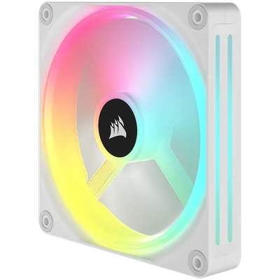 CORSAIR QX RGB Series, iCUE LINK QX140 RGB WHITE, 140mm Magnetic Dome RGB Fan, Dual Fan Kit