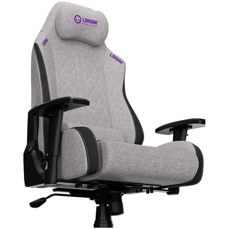 LORGAR CHA41, Ergonomic Gaming Chair Advanced, premium anti-stain fabric, Grey