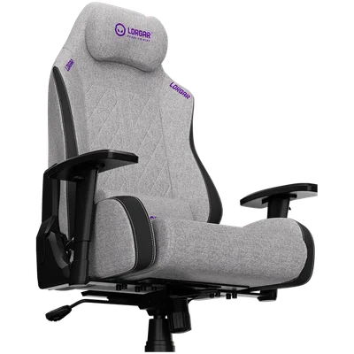 LORGAR CHA41, Ergonomic Gaming Chair Advanced, premium anti-stain fabric, Grey