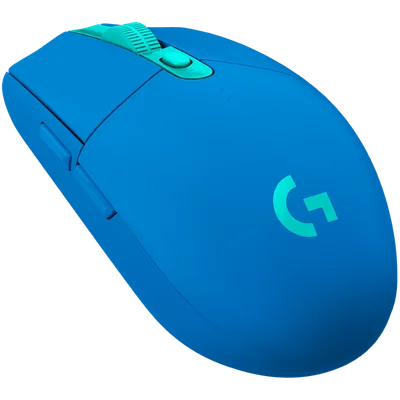 Logitech G305 Wireless Mouse, Lightsync RGB, Lightspeed Wireless, HERO 12K DPI Sensor, 400 IPS, 6 Programmable Buttons, Blue