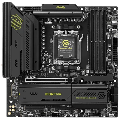 Дънна платка MSI B850M MORTAR WIFI, Socket AM5, mATX, DDR5, Wi-Fi 7