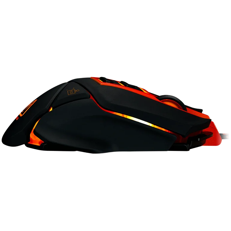 CANYON Optical gaming mouse, adjustable DPI setting 800/1000/1200/1600/2400/3200/4800/6400, LED backlight, moveable weight slot and retractable top cover for comfortable usage
