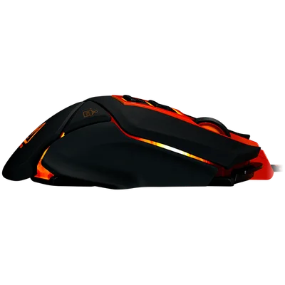 CANYON Optical gaming mouse, adjustable DPI setting 800/1000/1200/1600/2400/3200/4800/6400, LED backlight, moveable weight slot and retractable top cover for comfortable usage