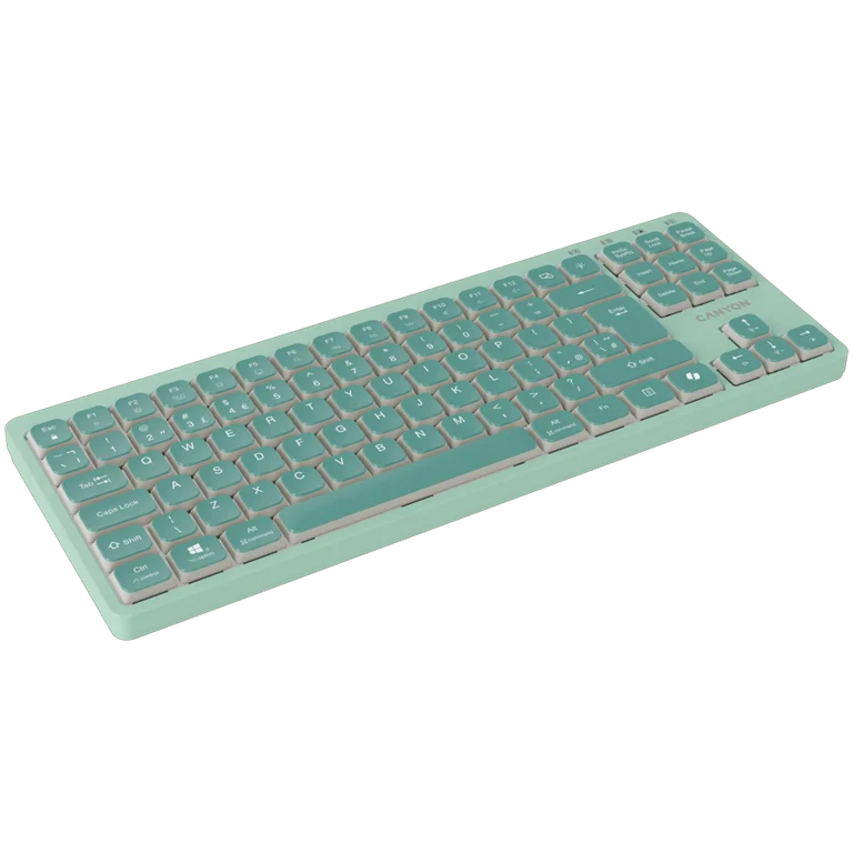 Клавиатура CANYON OnType 10 механична TKL нископрофилна с кабел зелен