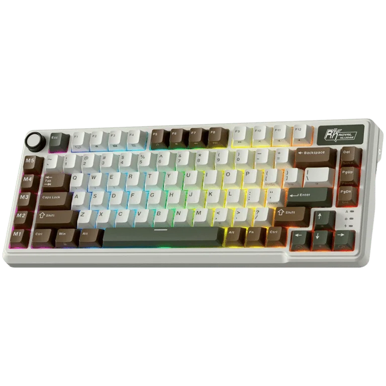 Гейминг клавиатура ROYAL KLUDGE RK L75 Palm Green Cream switch