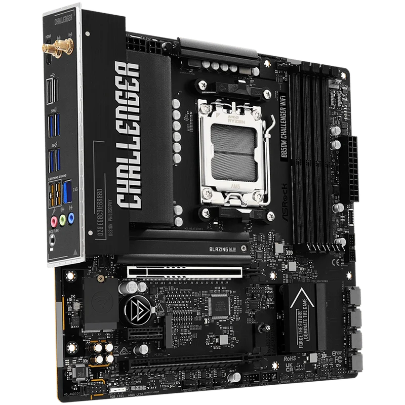 Дънна платка ASROCK B850M Challenger WiFi, Socket AM5, DDR5, mATX