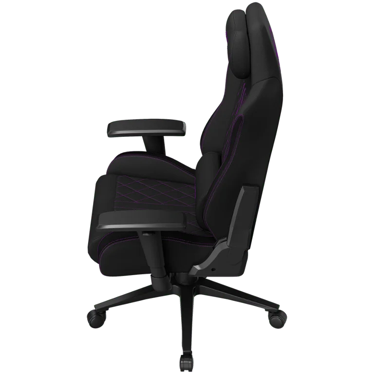 LORGAR CHA41, Ergonomic Gaming Chair Advanced, premium anti-stain fabric, Black/purple