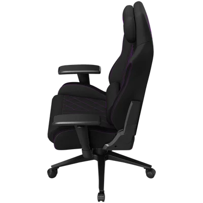 LORGAR CHA41, Ergonomic Gaming Chair Advanced, premium anti-stain fabric, Black/purple