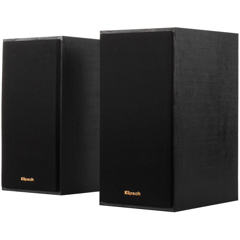 Klipsch Reference R-41PM Powered Bookshelf Speakers, Black, Pair