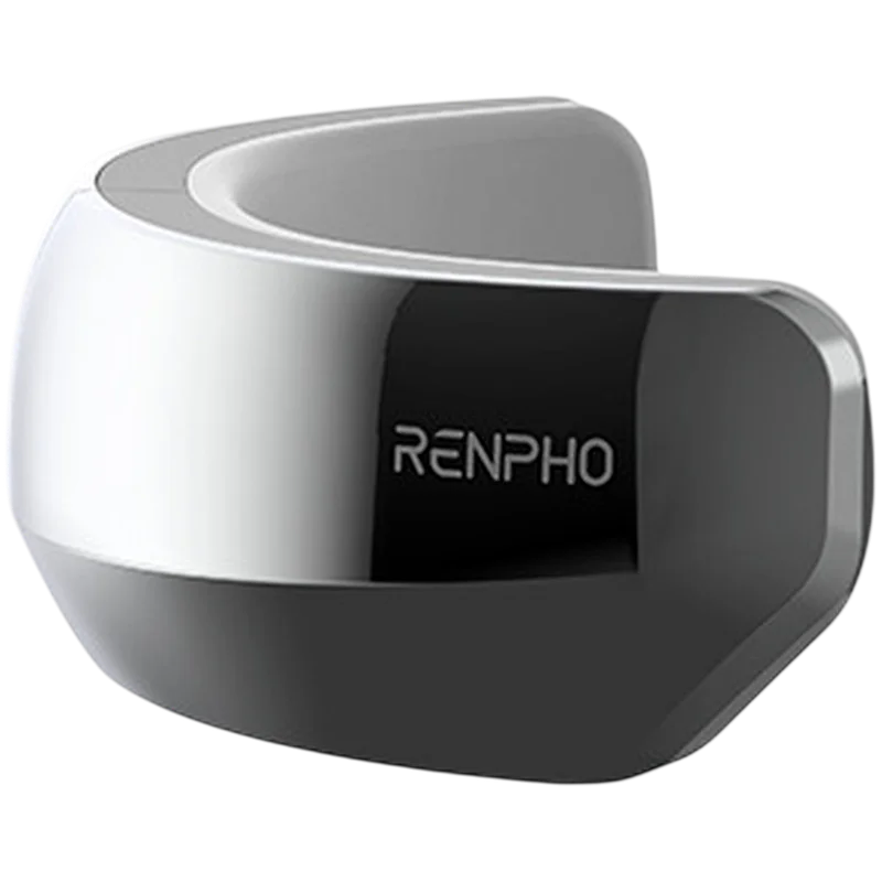 Масажор за очи RENPHO – Eyeris View R-G004, сив, 5 режима, нагряване, Bluetooth, сгъваем