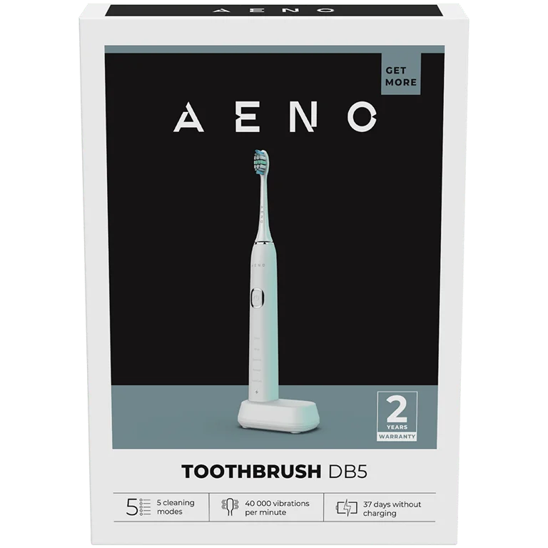 AENO Sonic Electric Toothbrush DB5: White, 5 modes, wireless charging, 46000rpm, 40 days without charging, IPX7