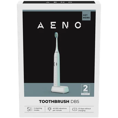 AENO Sonic Electric Toothbrush DB5: White, 5 modes, wireless charging, 46000rpm, 40 days without charging, IPX7
