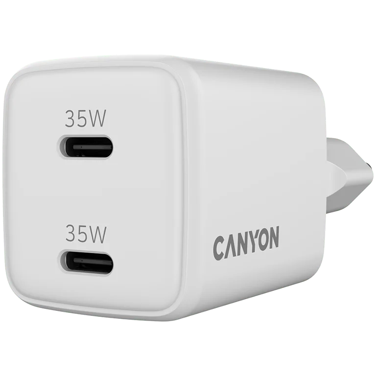 CANYON charger CU35CC GaN 35W 2xPD EU White
