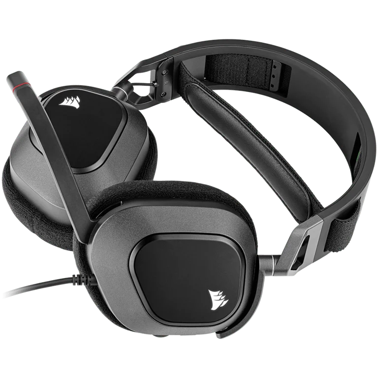Геймърски слушалки CORSAIR HS80 RGB USB, Carbon