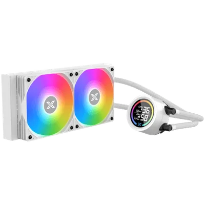 Охладител XIGMATEK LK Pro 240 Digital Arctic EN47435, течен, LCD дисплей, 240 мм бял