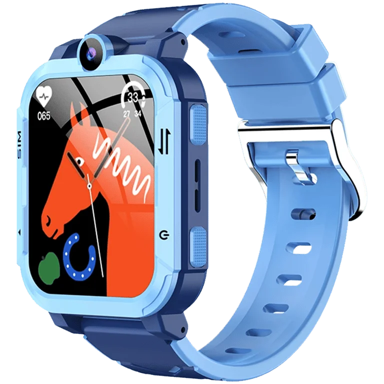 Blackview Z20 Kids 4G 1.83-inch HD Touchscreen 240x284 ARM Cortex-R5 16MB/16MB 800mAh Magnetic Charging IP67 8MP Camera GPS+WiFi+LBS SOS Call Android OS Ocean Blue