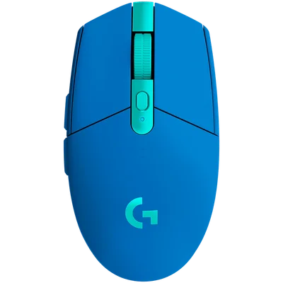 Logitech G305 Wireless Mouse, Lightsync RGB, Lightspeed Wireless, HERO 12K DPI Sensor, 400 IPS, 6 Programmable Buttons, Blue