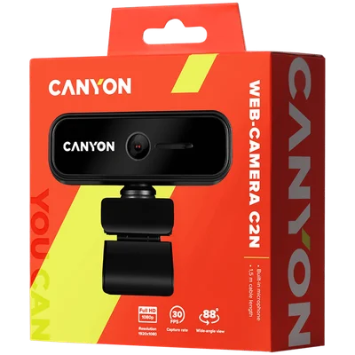 CANYON webcam C2N Full HD 1080p Black