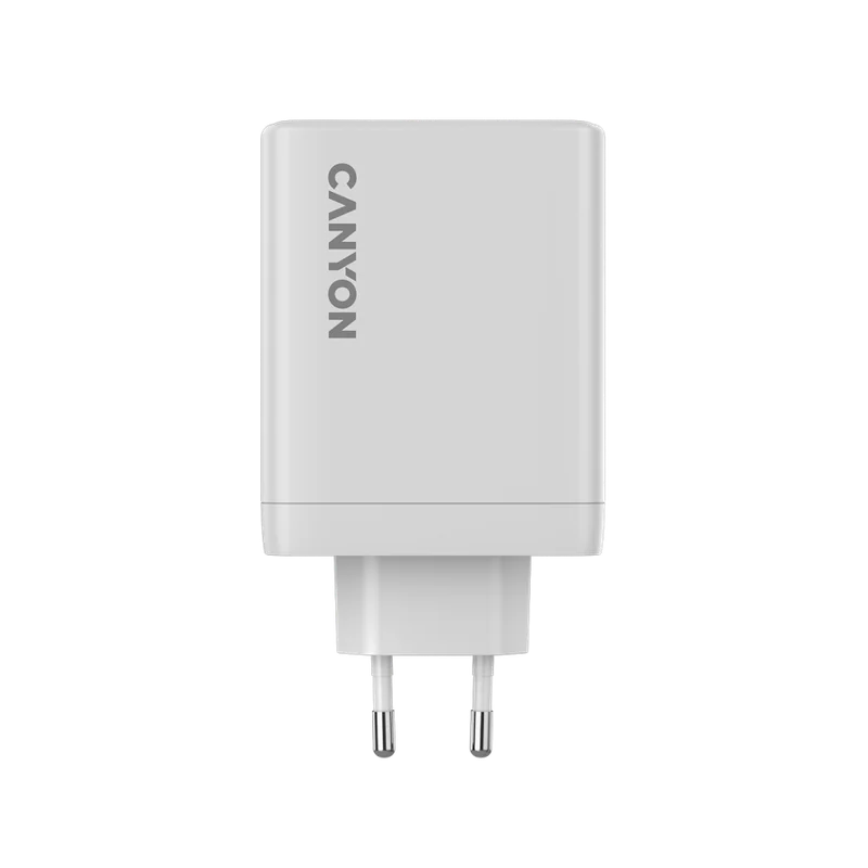 CANYON charger OnCharge 120 GAN Total 120W MAX 3 USB-C +1 USB-A White EU plug