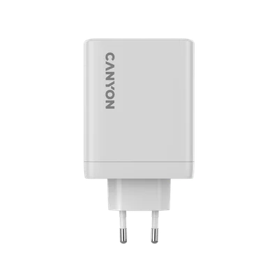 CANYON charger OnCharge 120 GAN Total 120W MAX 3 USB-C +1 USB-A White EU plug