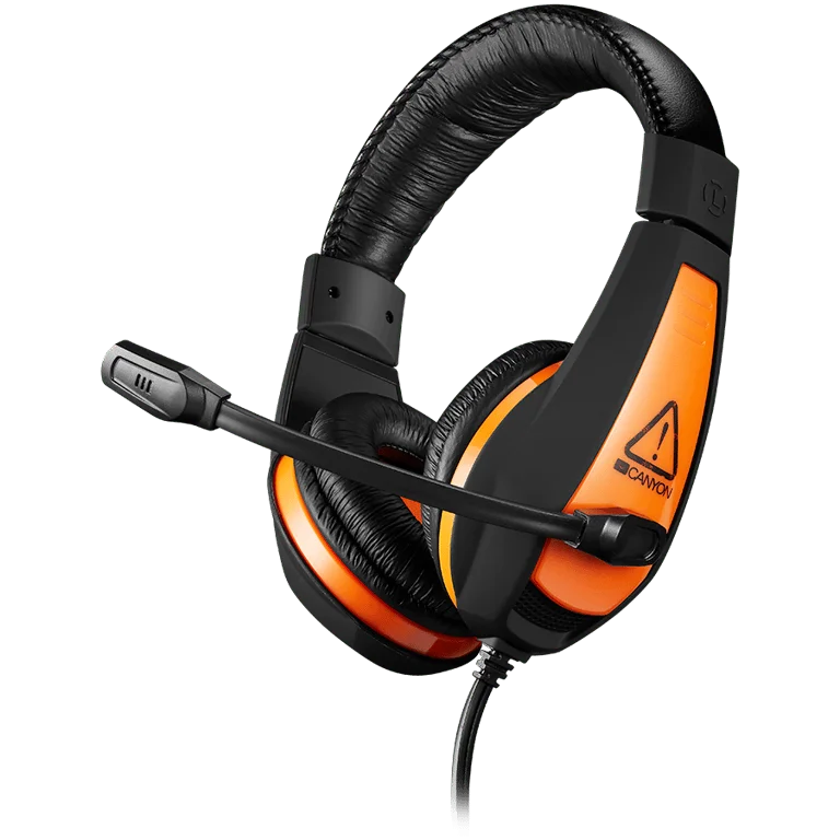 CANYON Star Raider GH-1A, Gaming headset 3.5mm jack with adjustable microphone and volume control, with 2in1 3.5mm adapter, cable 2M, Black, 0.23kg
