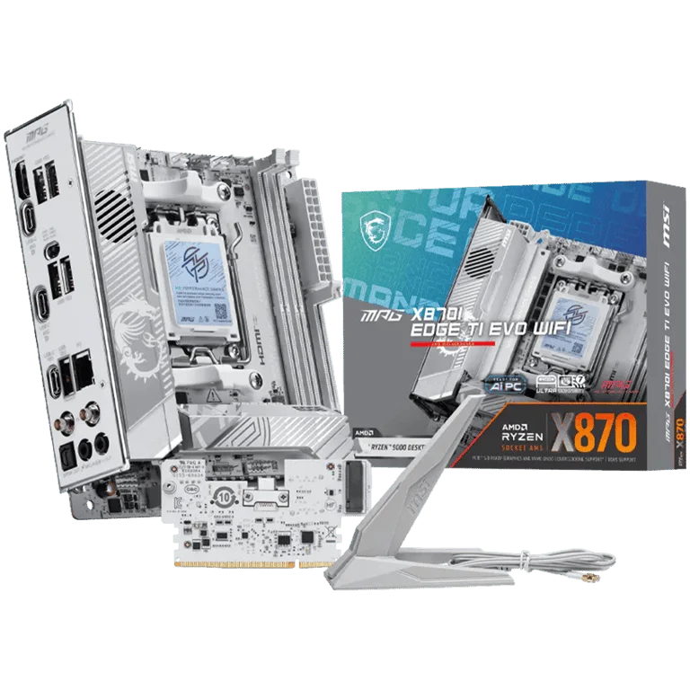 Дънна платка MSI MPG X870I EDGE TI EVO WIFI, Mini-ITX, Socket AM5, DDR5, Wi-Fi 7