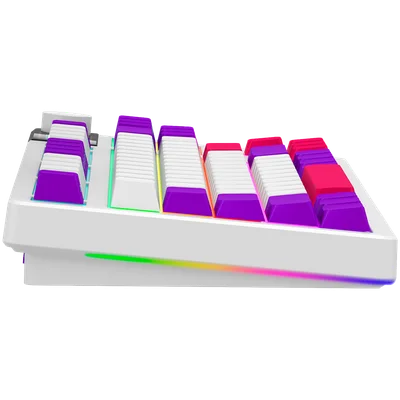 LORGAR Gaming Keyboard KBP70TKLW Pro Wireless White EN