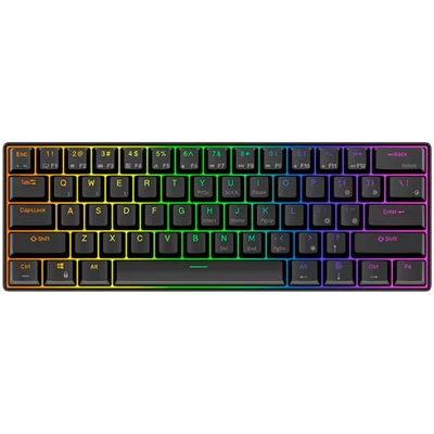 ROYAL KLUDGE RK61 Black Gaming Keyboard Red switch