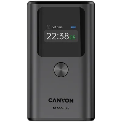 Външна батерия CANYON OnPower 130 10000mAh PD30W тъмно сив