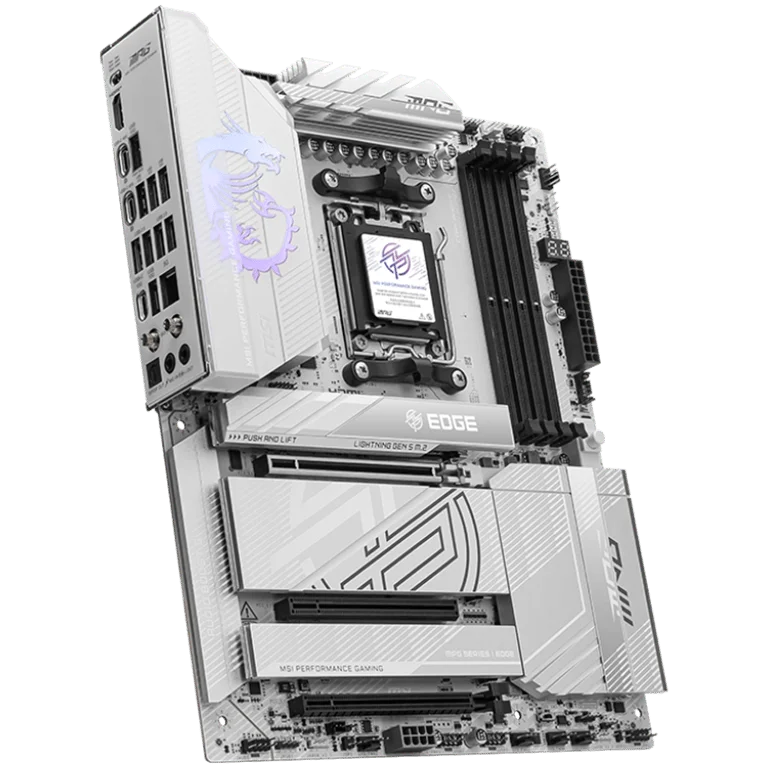 Дънна платка MSI MPG X870E EDGE TI WIFI ATX Socket AM5 DDR5 до 8400MHz PCIe 5.0 Wi-Fi 7 Bluetooth 5.4 7.1 HD Audio 5G LAN